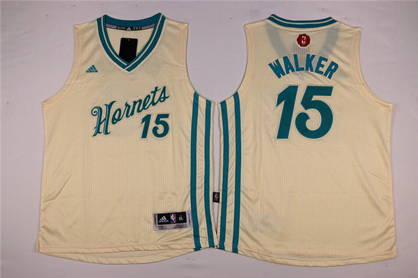 Youth Charlotte Hornets Adidas 15 Walker white NBA Jersey